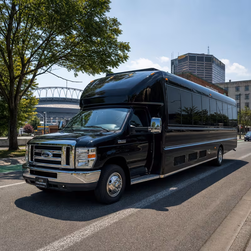 18 Passenger Party Bus Exterior