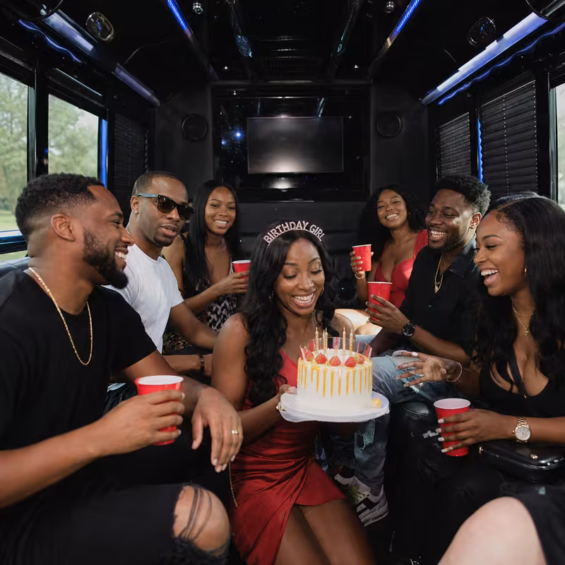 Tacoma Birthday Transportation fleet vehicle