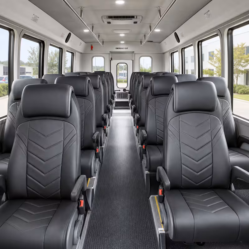 15-35 Passenger Minibus Inside