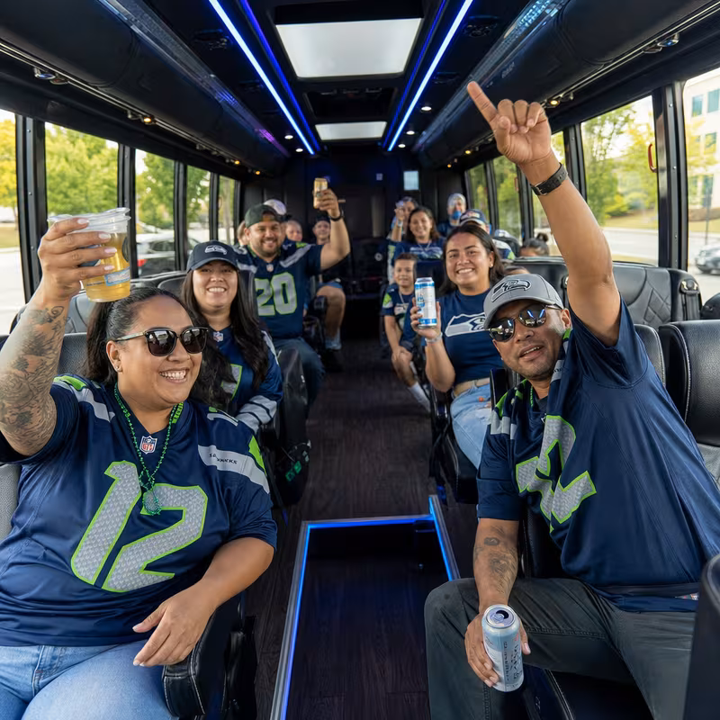 Tacoma Sporting Event Transportation fleet vehicle