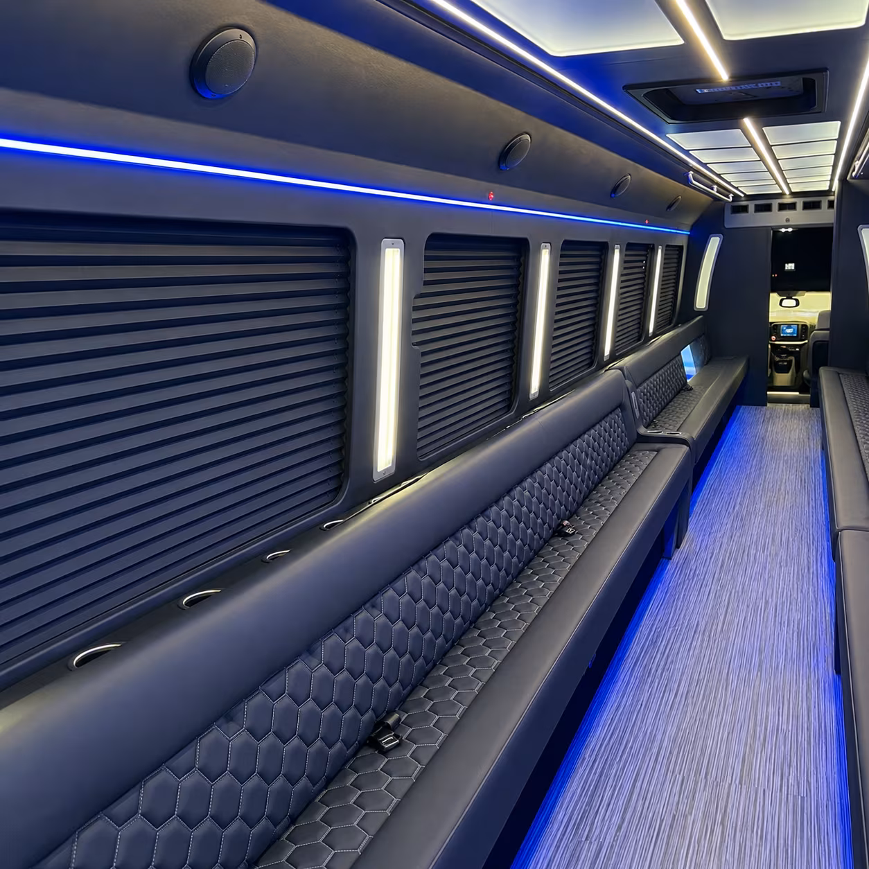 Tacoma Concert & Music Festival Transportation party bus interior