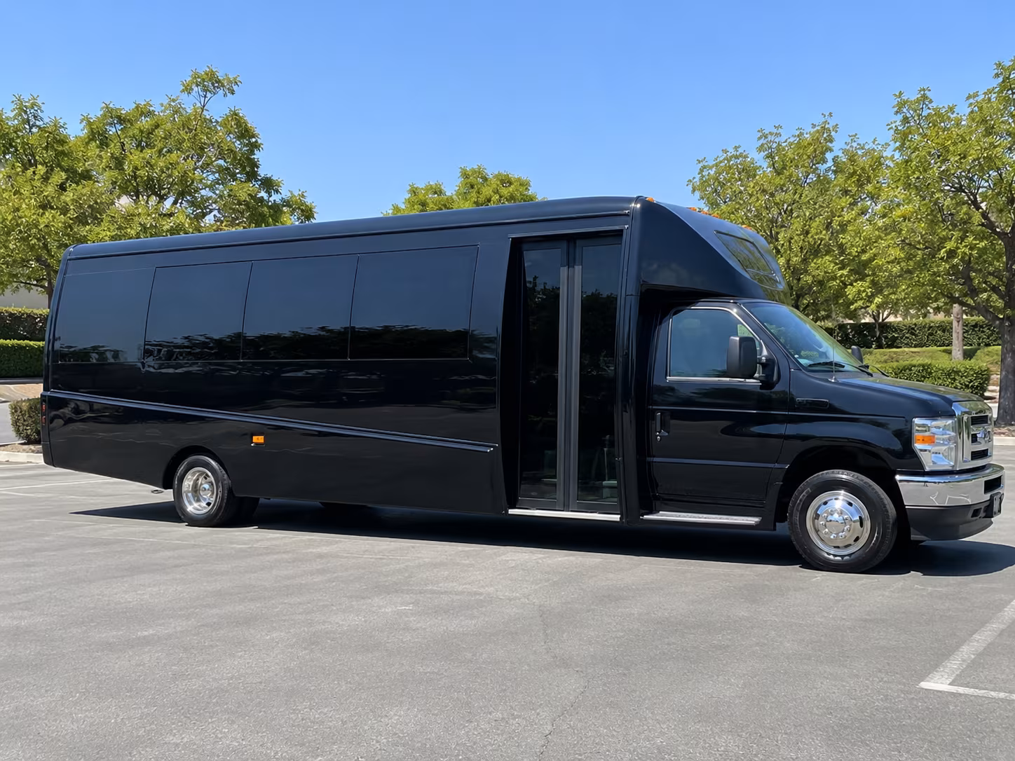 Tacoma Corporate Transportation party bus exterior