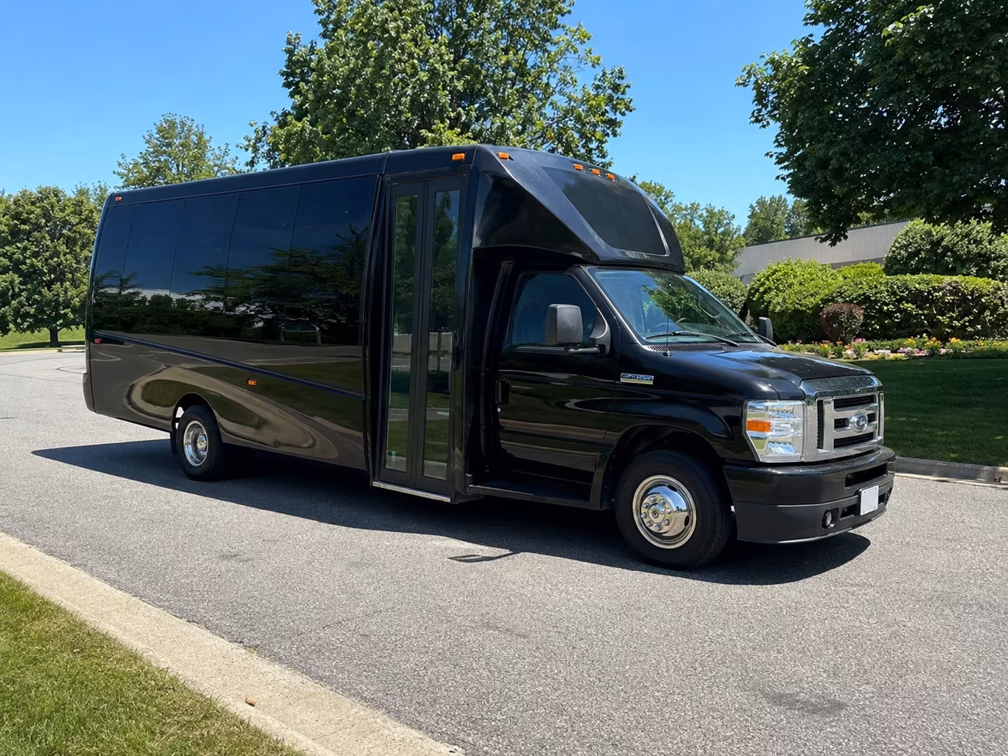 Tacoma Private Event Transportation party bus exterior