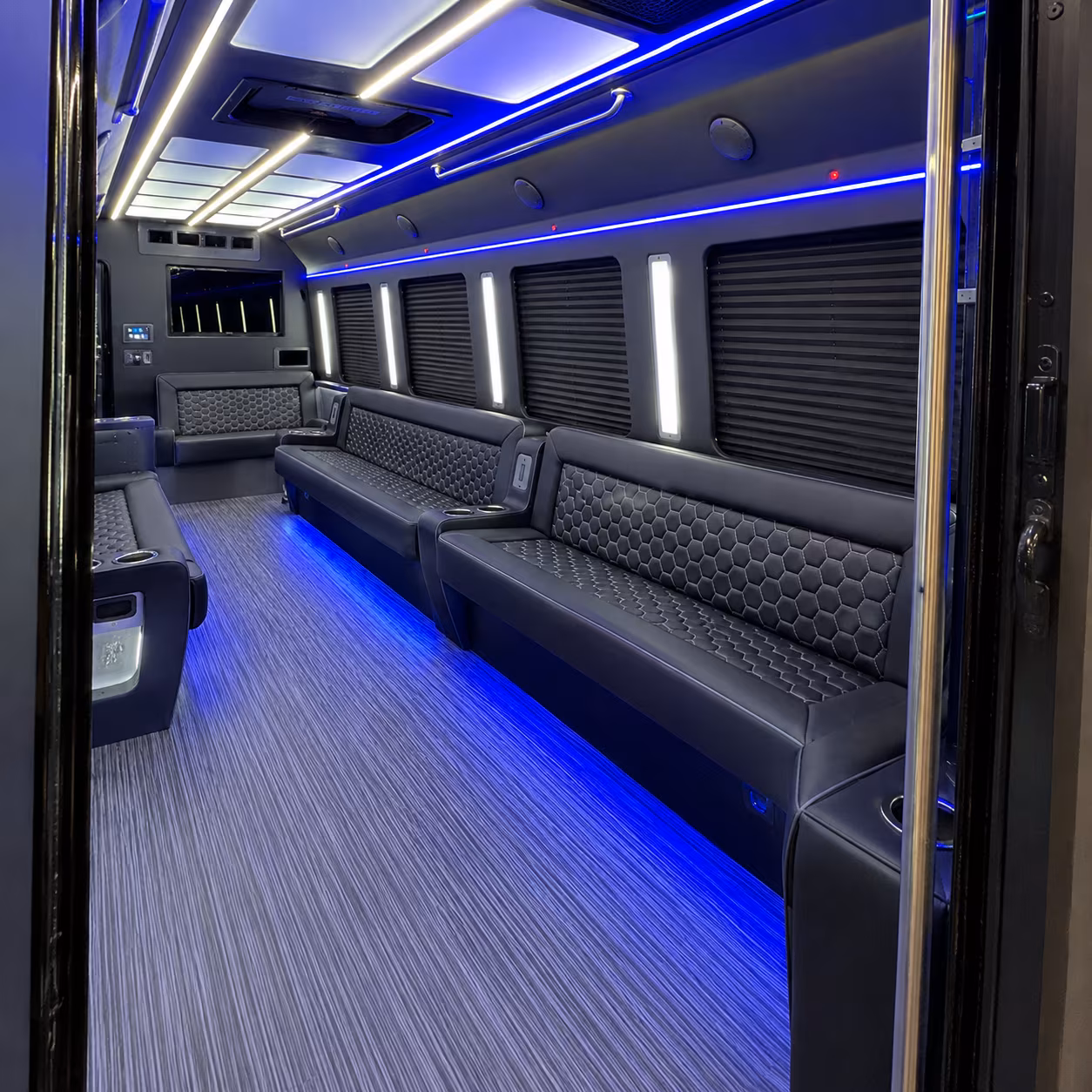 Tacoma Sporting Event Transportation party bus exterior