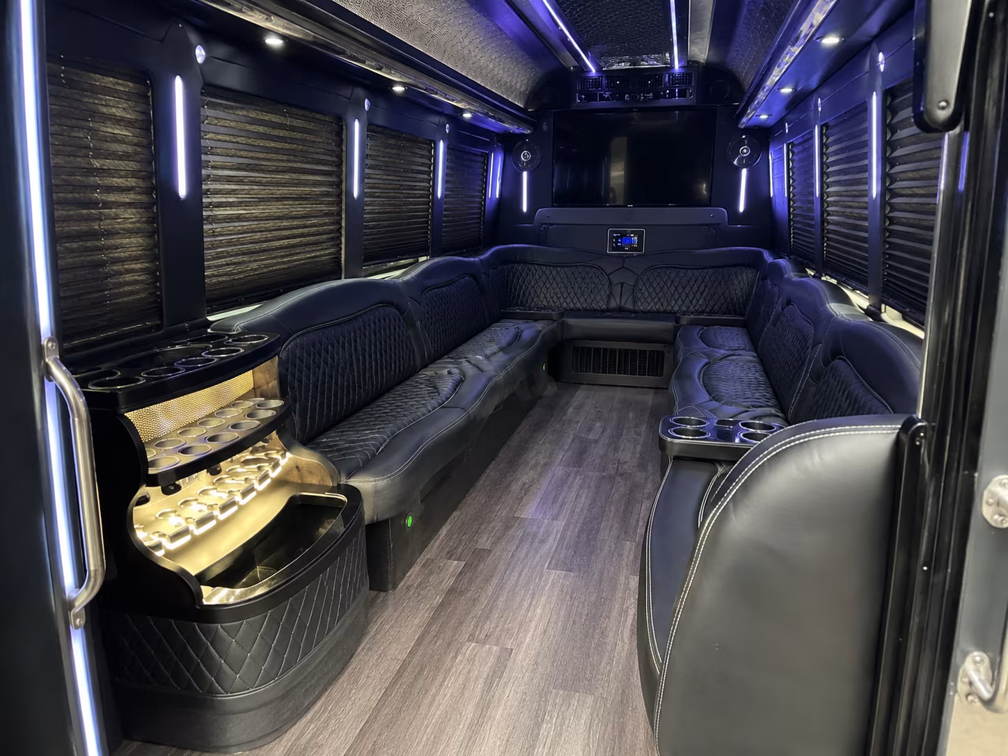 Tacoma Wedding Transportation party bus exterior