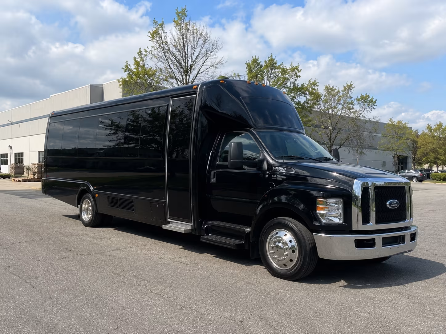 Tacoma Wedding Transportation party bus exterior