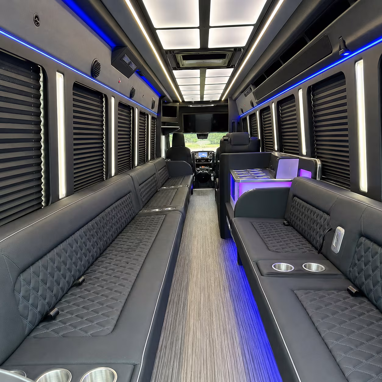 Tacoma Winery Tour & Pub Crawl Transportation onboard seating